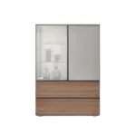 XXXLutz Lauterach - Ihr M&ouml;belhaus bei Bregenz Highboard Taupe, Nussbaumfarben 90/130/45 cm