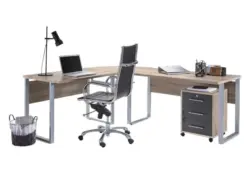 B&uuml;ro Office Edition Set 0 Sonoma Eiche/Anthrazit, 2-tlg