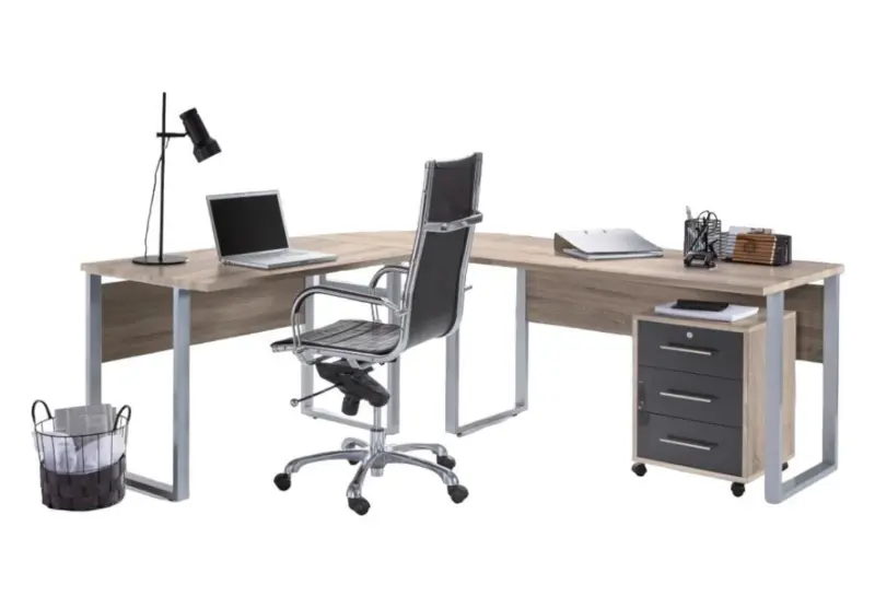 B&uuml;ro Office Edition Set 0 Sonoma Eiche/Anthrazit, 2-tlg