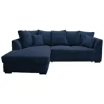 XXXLutz Lauterach - Ihr M&ouml;belhaus bei Bregenz Ecksofa in Cord Dunkelblau 174/259 cm