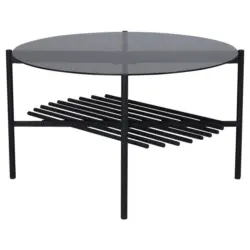 Couchtisch in Metall, Glas 80/80/45 cm