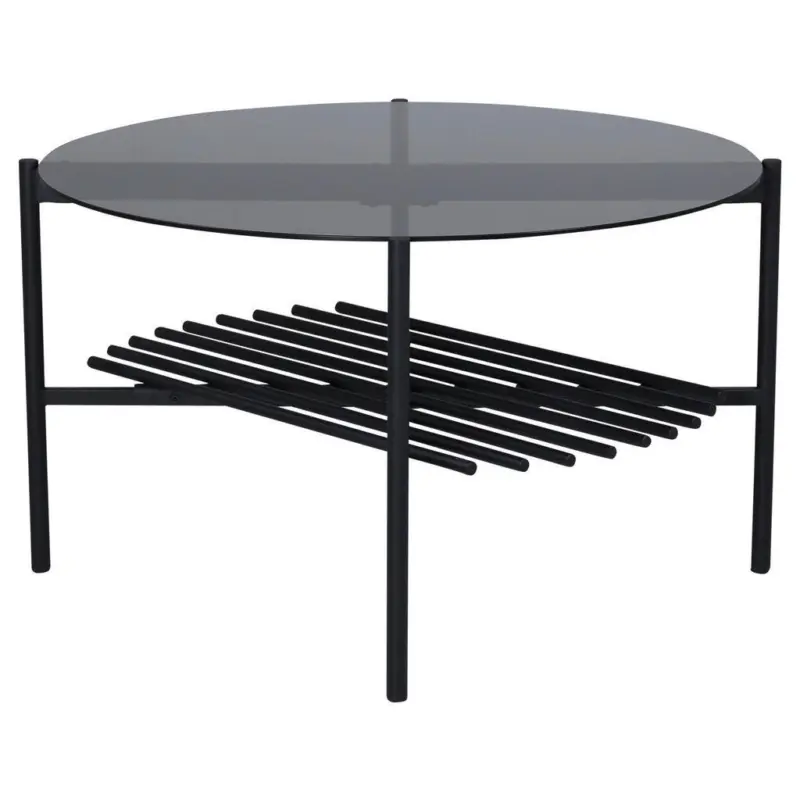 Couchtisch in Metall, Glas 80/80/45 cm