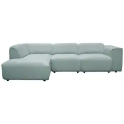 Ecksofa Anthony in Cord Mintgr&uuml;n 163/275 cm