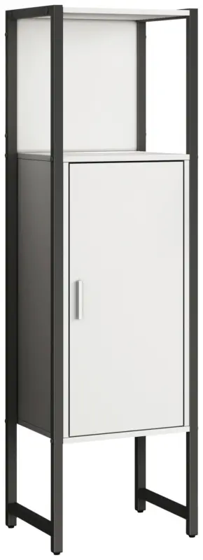 Midischrank Edino ca. 33x114 cm Wei&szlig;/Schwarz