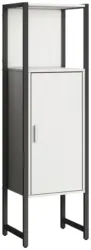 Midischrank Edino ca. 33x114 cm Wei&szlig;/Schwarz