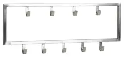 Wandgarderobe Wohnling ca. 50x20x4 cm Silberfarben