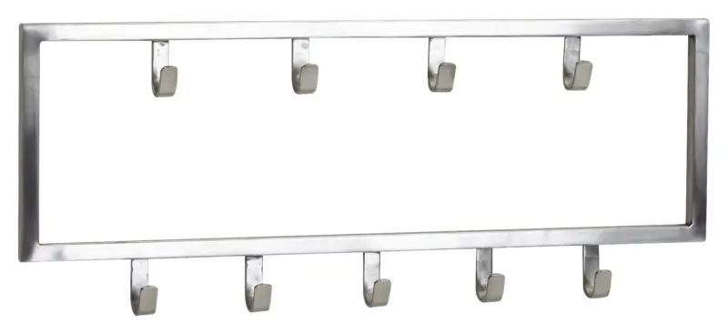 Wandgarderobe Wohnling ca. 50x20x4 cm Silberfarben