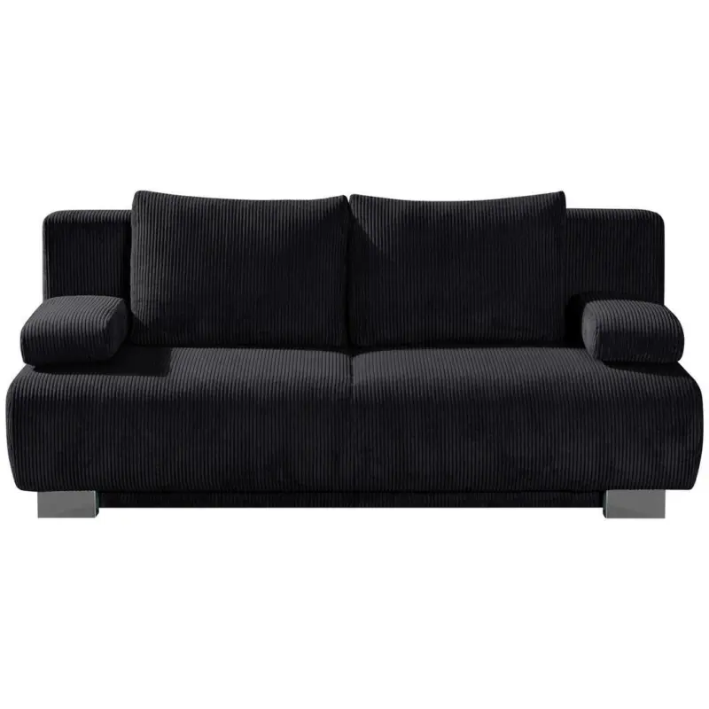Schlafsofa Rowan in Cord Schwarz