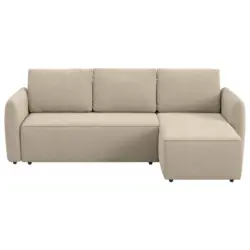 Ecksofa Flow in Cord Hellbraun 239/170 cm