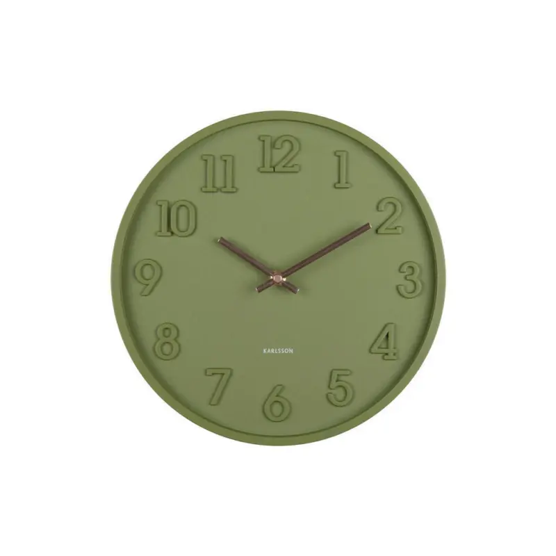 Wanduhr Calma Smaragdgr&uuml;n
