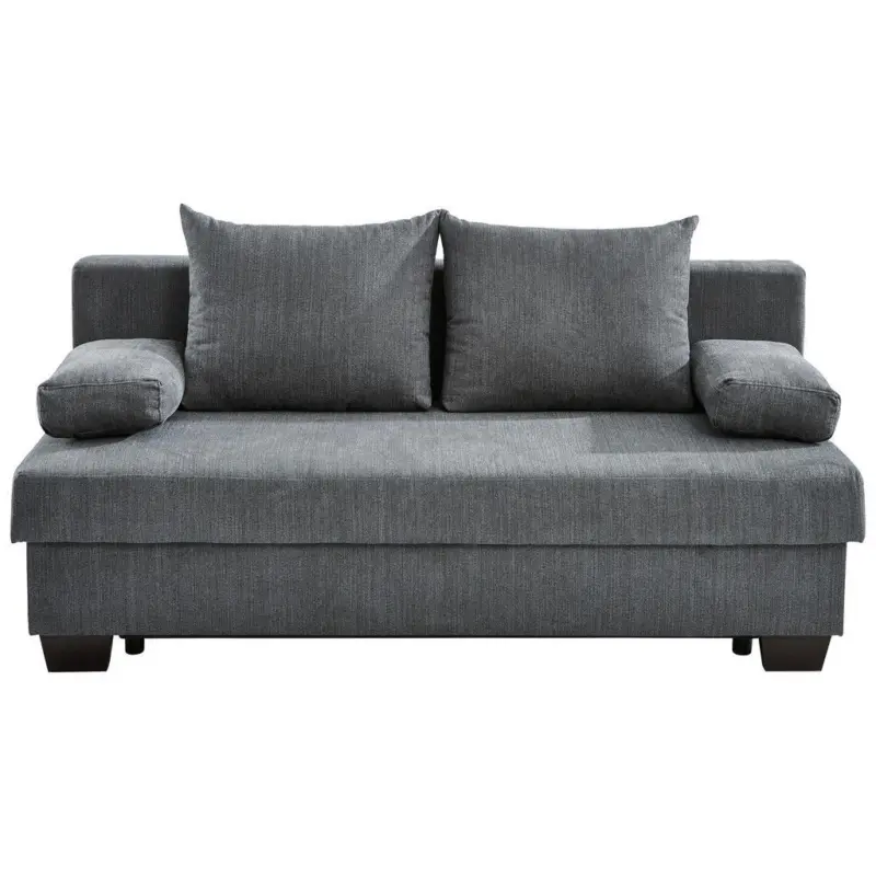 Schlafsofa Bilbao in Flachgewebe Dunkelgrau