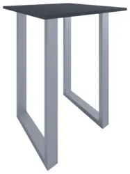 Bartisch XONA Anthrazit/ Silber ca.80x102x80cm