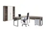 B&uuml;ro Office Edition Set 3 Wei&szlig;/Sonoma Eiche