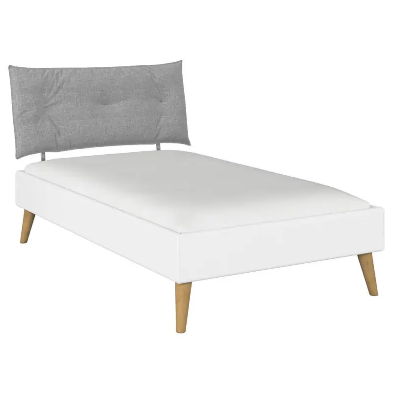 Bett 120/200 cm in Wei&szlig;