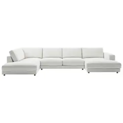 Wohnlandschaft 979 in Cord Wei&szlig;