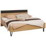 XXXLutz Lauterach - Ihr M&ouml;belhaus bei Bregenz Bett 200/200 cm in Schwarz, Wildeiche