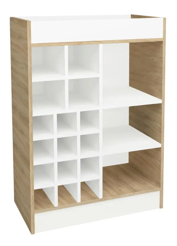 Weinschrank Esilo Sonoma Eiche/Wei&szlig;
