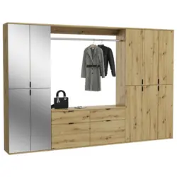 Garderobe 4-teilig in 273/193/34 cm