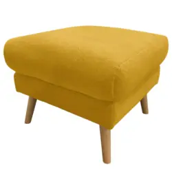 Hocker in Textil Gelb