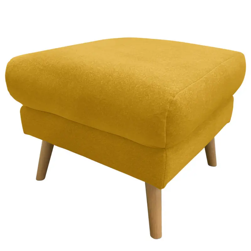 Hocker in Textil Gelb