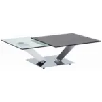 XXXLutz Lauterach - Ihr M&ouml;belhaus bei Bregenz Couchtisch in Metall, Glas, Keramik 84-129/84-106/40 cm