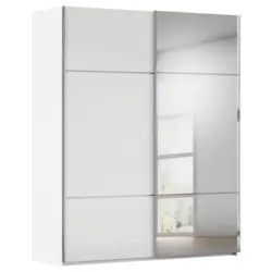 Schwebet&uuml;renschrank in Wei&szlig;