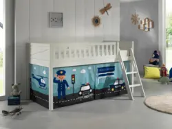 Spielbett Scott ca. 90x200 cm Wei&szlig;