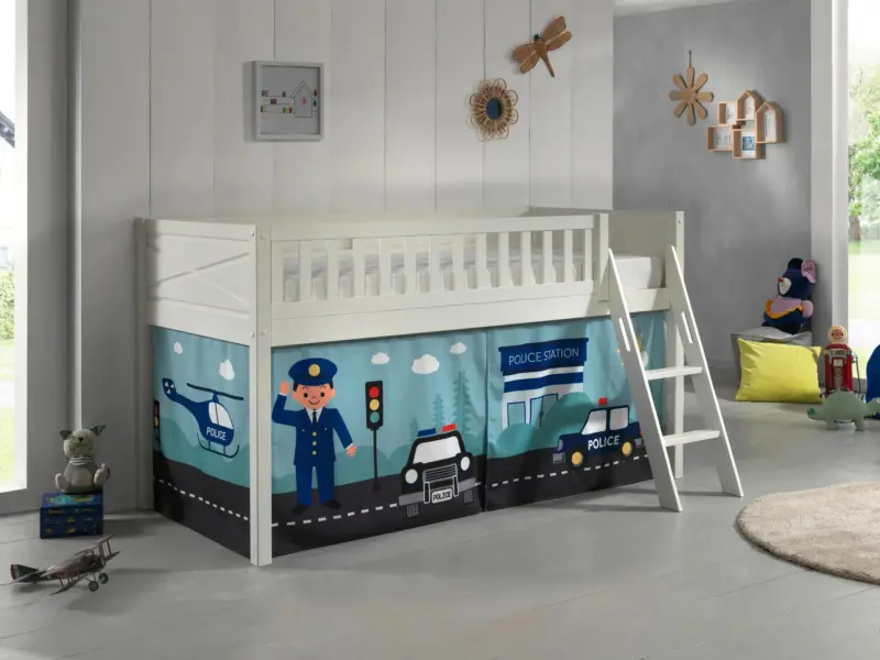 Spielbett Scott ca. 90x200 cm Wei&szlig;