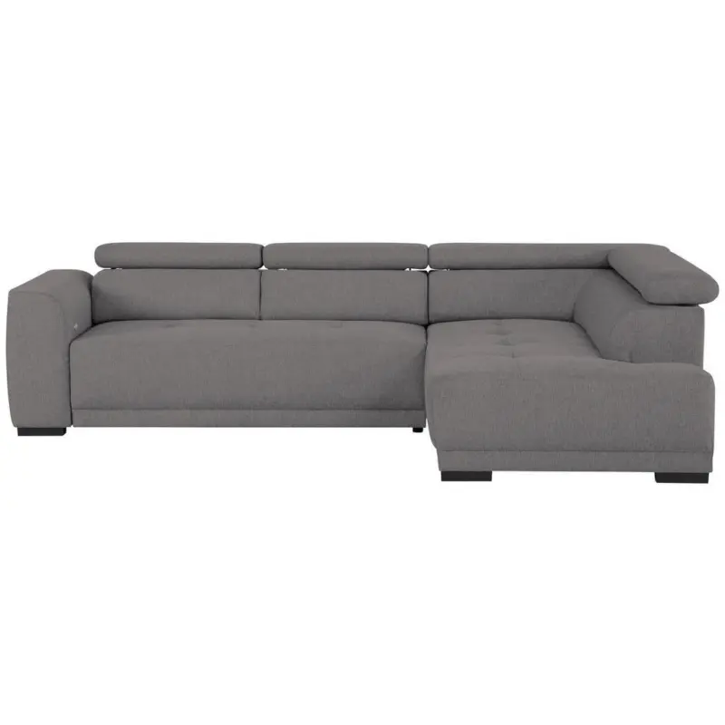 Ecksofa in Struktur Anthrazit 284/205 cm