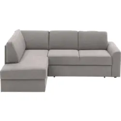 Ecksofa in Webstoff Grau