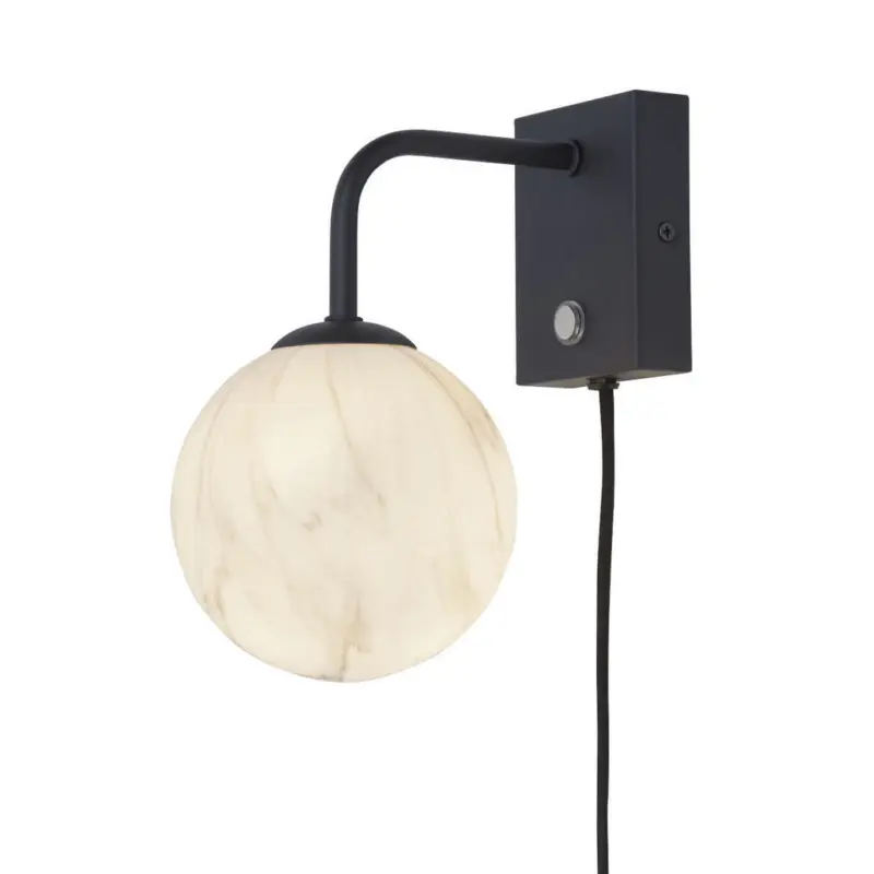Wandleuchte Carrara Globus 12 cm