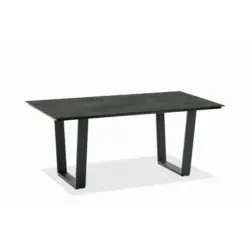 Gartentisch Kunststoff Anthrazit, Graphitfarben rechteckig