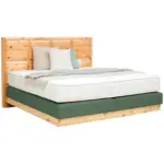 XXXLutz Lauterach - Ihr M&ouml;belhaus bei Bregenz Boxspringbett 180/200 cm in Gr&uuml;n, Zirbelkieferfarben