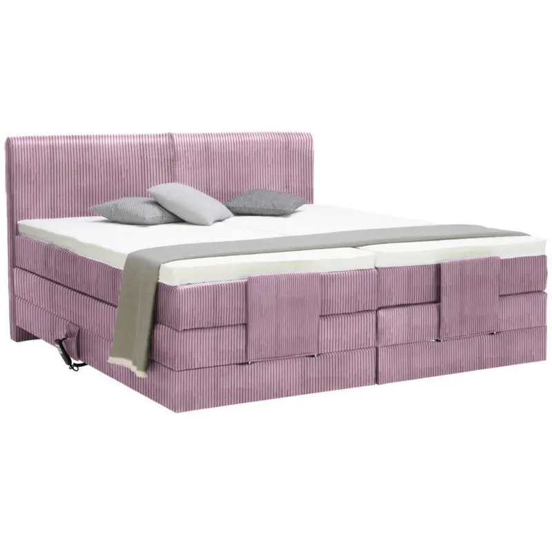 Boxspringbett 180/200 cm in Lila
