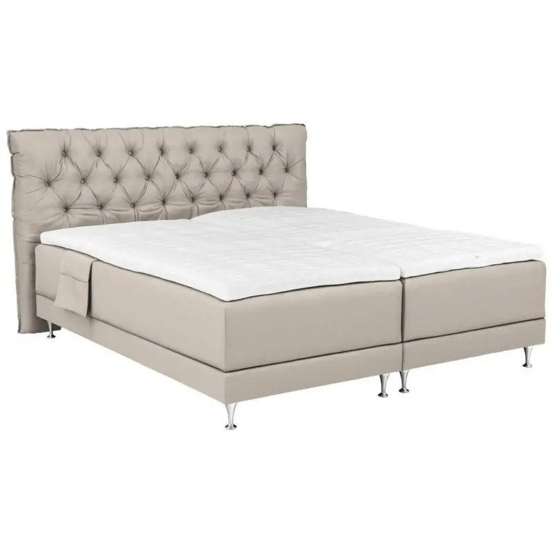 Boxspringbett 180/200 cm in Creme