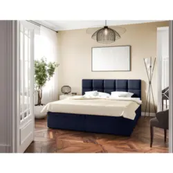 Boxbett 200/200 cm in Dunkelblau