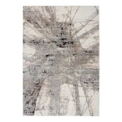 Flachwebeteppich 200/290 cm Grau