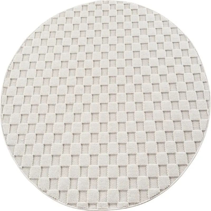 Flachwebeteppich 80 cm Helix Creme