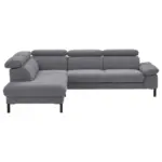 XXXLutz Lauterach - Ihr M&ouml;belhaus bei Bregenz Ecksofa 830 in Flachgewebe Grau 217/272 cm