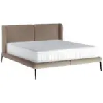 XXXLutz Lauterach - Ihr M&ouml;belhaus bei Bregenz Polsterbett inkl. Matratze Matratze, gepolstertes Kopfteil, Topper Braun 180/200 cm
