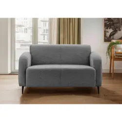 2-Sitzer-Sofa Marone in Boucl&eacute; Anthrazit