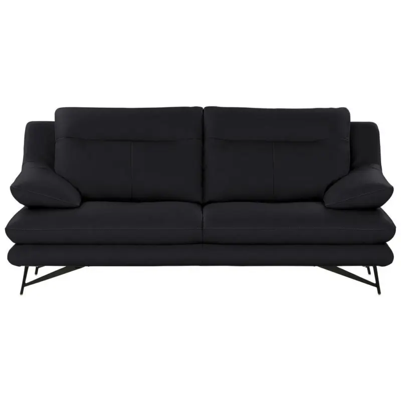 3-Sitzer-Sofa Cezanne in Echtleder Dunkelblau