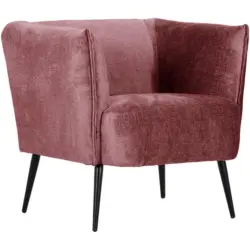 Sessel in Chenille Bordeaux