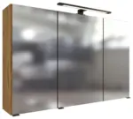 m&ouml;max Dornbirn - Ihr Trendm&ouml;belhaus in Dornbirn Spiegelschrank Manchester mit LED 3-t&uuml;rig ca.100x64 cm Eiche