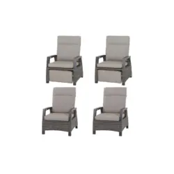 Loungegarnitur 4-teilig 72/103/83 cm Aluminium