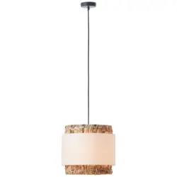 H&auml;ngeleuchte Waterlilly Naturfarben/Beige max. 60 Watt