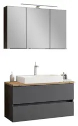 Badezimmer Pienza Grau/Eiche