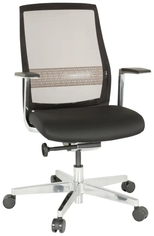 Drehstuhl Fountaine Pro Schwarz/Silberfarben