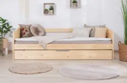 Ausziehbett Holz Melinda ca. 204x96x63 cm Kiefer