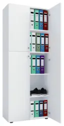Aktenschrank Lona Wei&szlig; ca. 70x182 cm